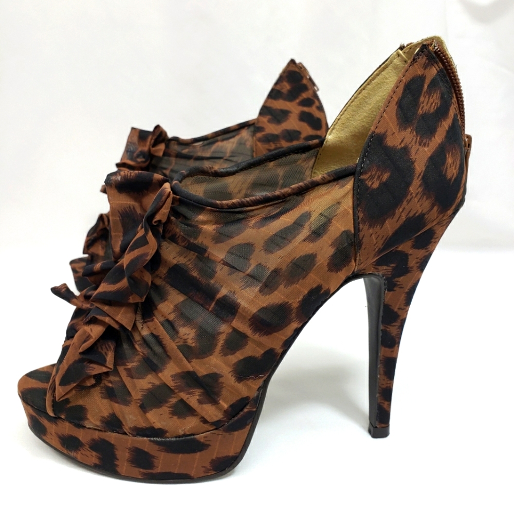 Metaphor Cheetah Leopard See Through Heels